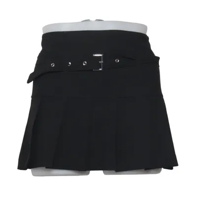 Skirt (Black) from Bershka Leather