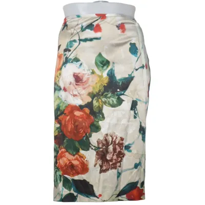 Kjol (Beige, Flerfärgad) från Anja Gockel London Bomull, Elastan, Polyester