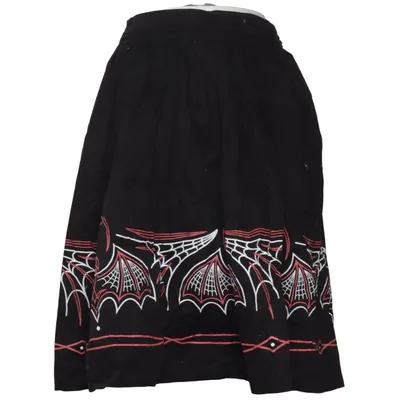 Rok (Zwart, Rood, Wit) van Sourpuss Katoen, Elastaan