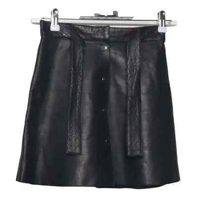Leather skirt (Black) from Maje Cotton