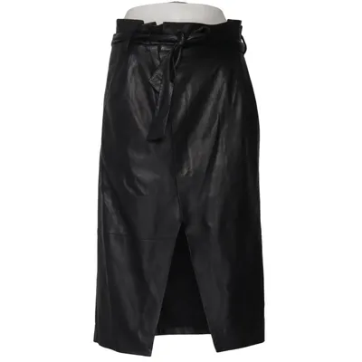Läderkjol (Svart) från Set Skinn, Polyester