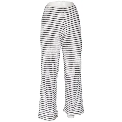 Byxor (Vit, Svart) från Mango Bomull, Polyester