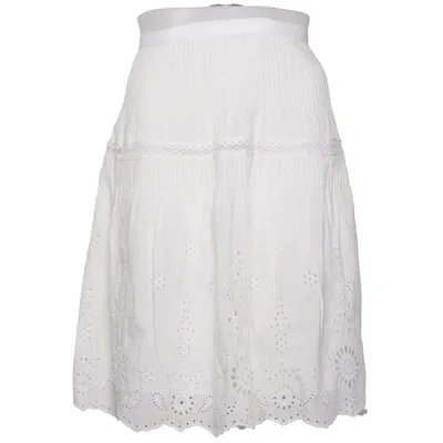 Skirt (White) from Polo Ralph Lauren Cotton, Silk