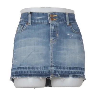 Spijkerrok (Blauw) van Abercrombie & Fitch Katoen