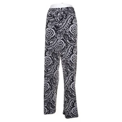 Palazzo pants (Black, White, Multicolored) from Nina Leonard Elastane, Polyester