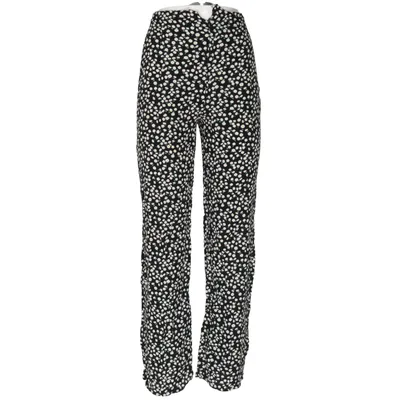 Palazzo pants (Black, White) from Bershka Viscose