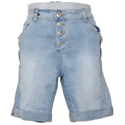 Denim shorts (Blue) from Karostar Cotton, Elastane, Polyester, Viscose