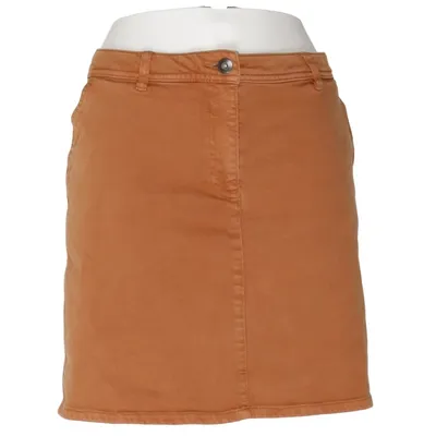 Skirt (Brown) from EDC by ESPRIT Cotton, Elastane, Viscose