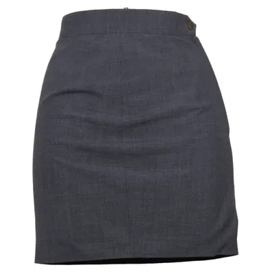 Jupe (Gris) de Viva Élasthane, Polyester, Laine