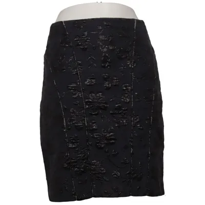 Skirt (Blue, Black) from Cottonade Cotton, Polyester