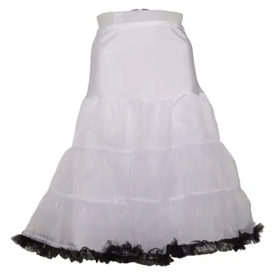 Crinoline skirt (White, Black) from Forever Fifties Elastane, Polyamide, Polyester