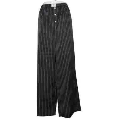 Palazzo pants (Black, White) from Shein Curve Elastane, Polyester
