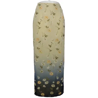 Långkjol (Grön, Blå, Flerfärgad) från Ritz Polyester