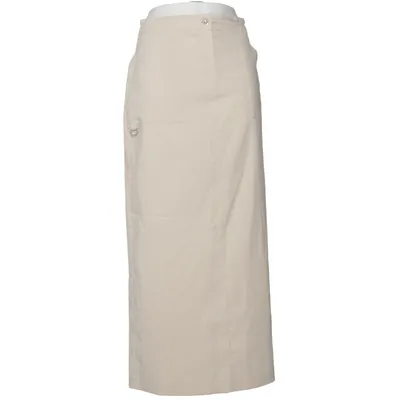 Blyantnederdel (Beige) fra Toffs Elastan, Polyester, Viscose
