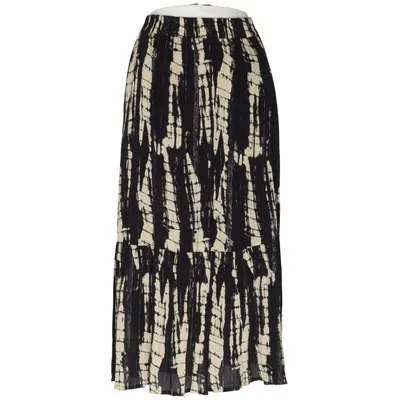 Maxi skirt (Black, Beige) from Ba&sh Cotton, Metallic fiber, Viscose