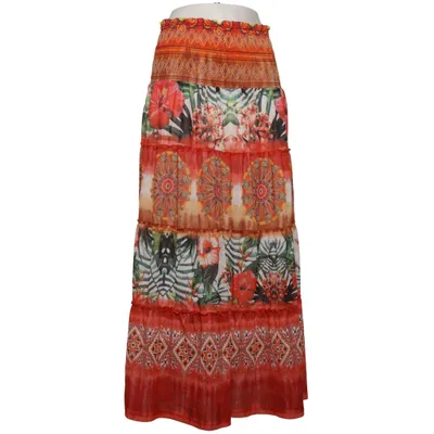 Maxi skirt (T1) from Paprika Elastane, Polyester