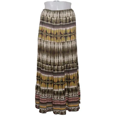 Maxi skirt (Green, Yellow, Multicolored) from Malvin Viscose
