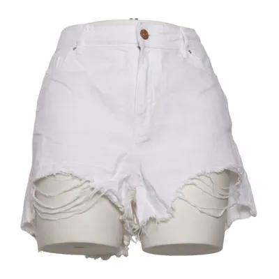 Denim shorts (White) from ONLY Blue Denim