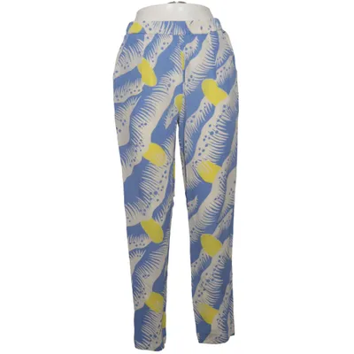 Broek (Blauw, Wit, Geel) van Toupy Zijde