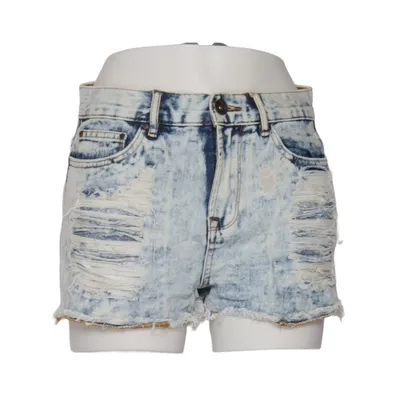 Jeansshorts (Blå, Hvid) fra Denim Co Bomuld