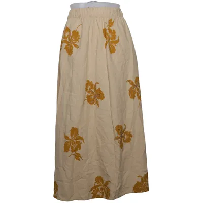 Maxi nederdel (Beige, Gul) fra Oysho Linned, Viscose
