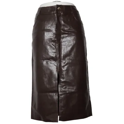 Nederdel (Cottw/08 Shiny Pu Midi Skirt) fra Cotton Club Polyurethan