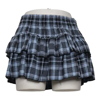 Kjol (Blå, Svart) från Shein Bomull, Polyester, Viskos