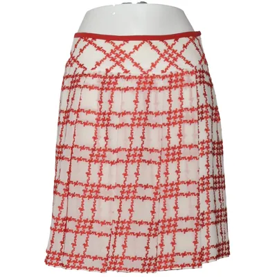 Rok (Wit, Rood) van Escada Zijde, Viscose