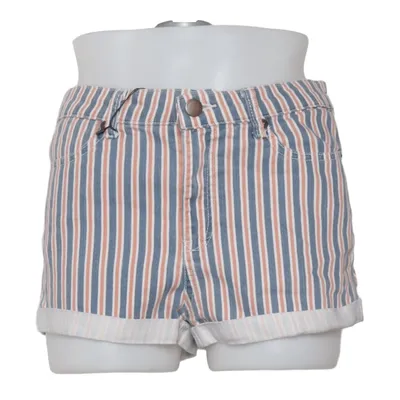 Shorts (Blau, Weiß, Orange) von Denim Co Baumwolle, Elasthan, Polyester