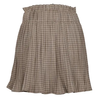 Jupe (Beige, Marron, Noir) de Dilvin Élasthane, Polyester, Viscose