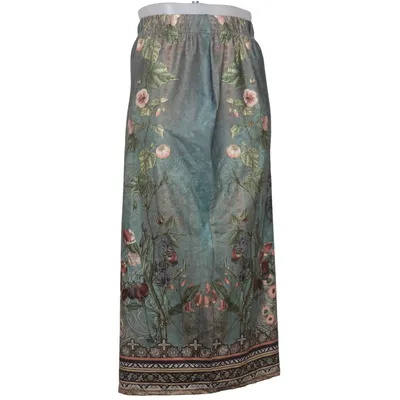 Palazzo pants (Green, Multicolored) from Shein Curve Elastane, Polyester