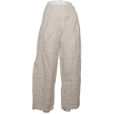 Palazzo broek (Beige, Zwart) van Massimo Dutti Linnen