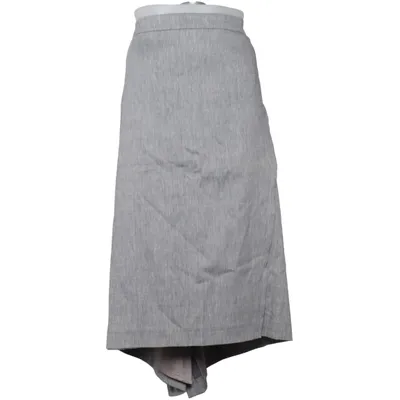 Rock (Grau) von Selection by Ulla Popken Acetat, Elasthan, Leinen, Polyester, Viskose