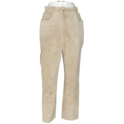 Läderbyxor (Beige) från Alba Moda Acetat, Skinn