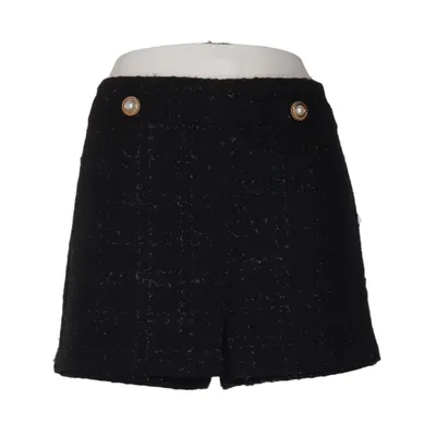 Skort (Black) from Koton Acrylic, Cotton, Metallic fiber, Polyester, Viscose