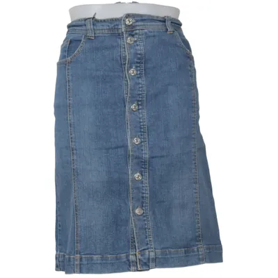 Jeanskjol (Blå) från Mia Linea Bomull, Elastan