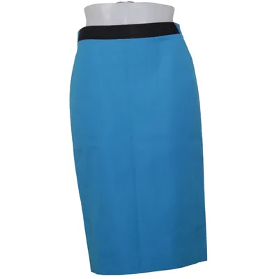 Nederdel (Blå, Sort) fra Roland Mouret Bomuld, Elastan