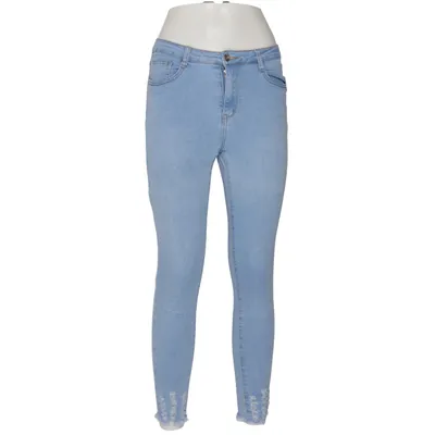 Spijkerbroek (Blauw) van Daysie Katoen, Elastaan, Polyester