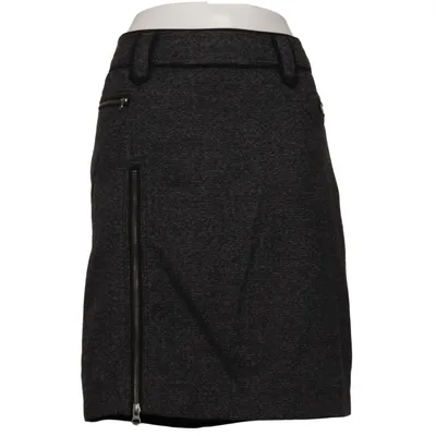 Jupe (Gris, Noir) de Zero Polyester, Viscose