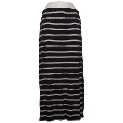 Jupe longue (Noir, Blanc) de Attention Élasthane, Viscose