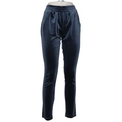 Corduroy pants (Blue) from Laura di Sarpi Elastane, Polyester