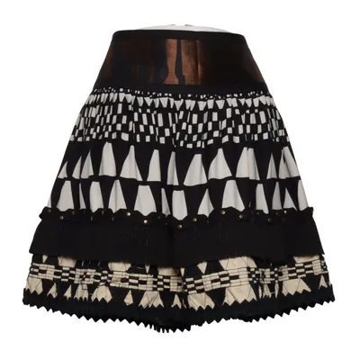 Rok (Zwart, Wit, Bruin) van Diane von Furstenberg Katoen, Elastaan, Polyester, Zijde