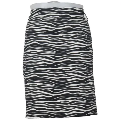 Skirt (Black, White) from Line Collection Cotton, Elastane