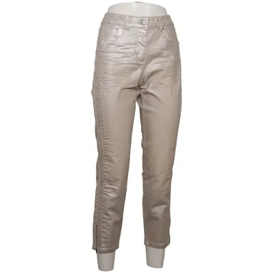 Pantalon (Argent) de Crisca Coton, Élasthane, Polyester, Polyuréthane