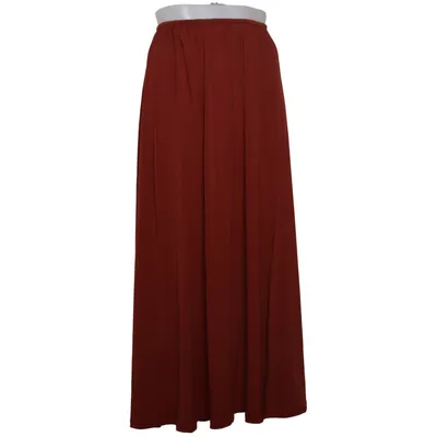 Långkjol (Brun) från H&M Edition Elastan, Polyester