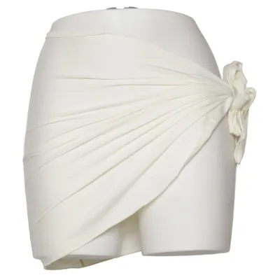 Skirt (White) from Monday Swimwear Elastane, Nylon