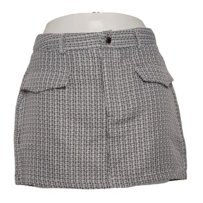 Skirt (Black, White) from Missy Empire Polyester