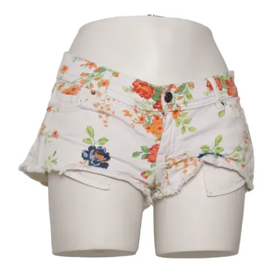Jeansshorts (Vit, Flerfärgad) från United Colors of Benetton Bomull, Elastan