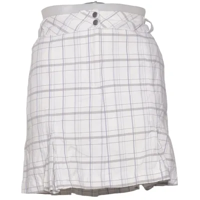 Golfrock (Weiß, Blau, Grau) von Nike Golf Baumwolle, Elasthan, Nylon, Polyester