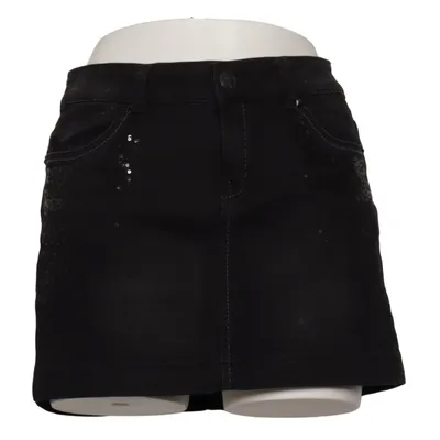 Denim skirt (Black) from Colours Of The World